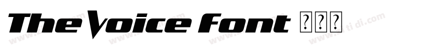 The Voice Font字体转换